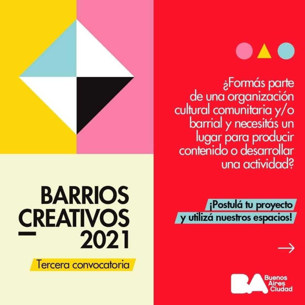 Nueva convocatoria de Barrios Creativos 2021