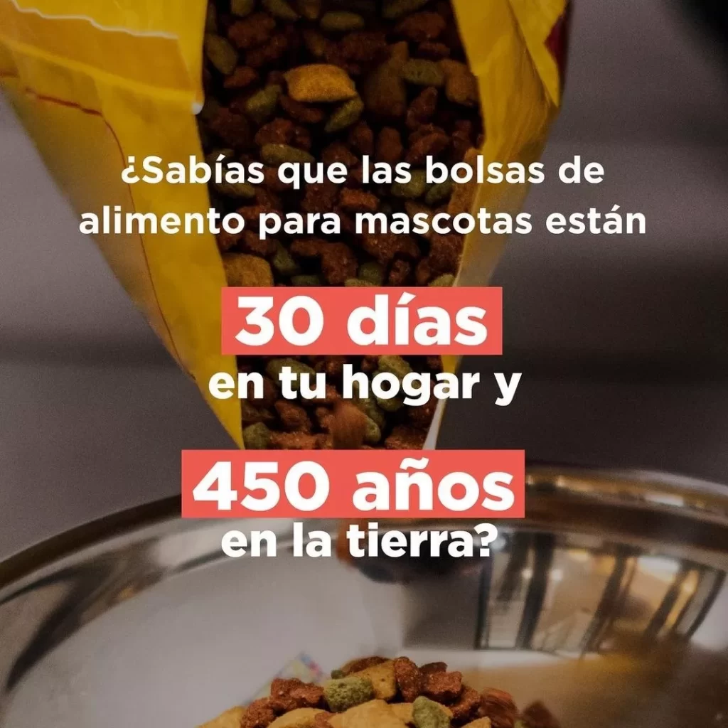 Reciclá las bolsas de alimento de tus mascotas