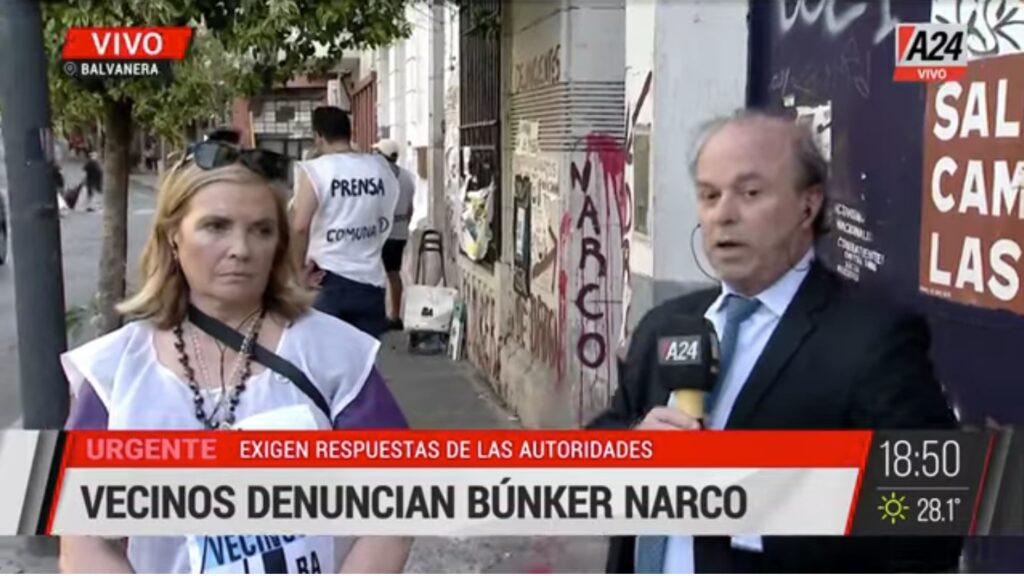 Escrache a bunker:»El cambio lo tiene que traccionar el vecino porque en la justicia no encontramos salida» Gloria Llopiz Ortiz