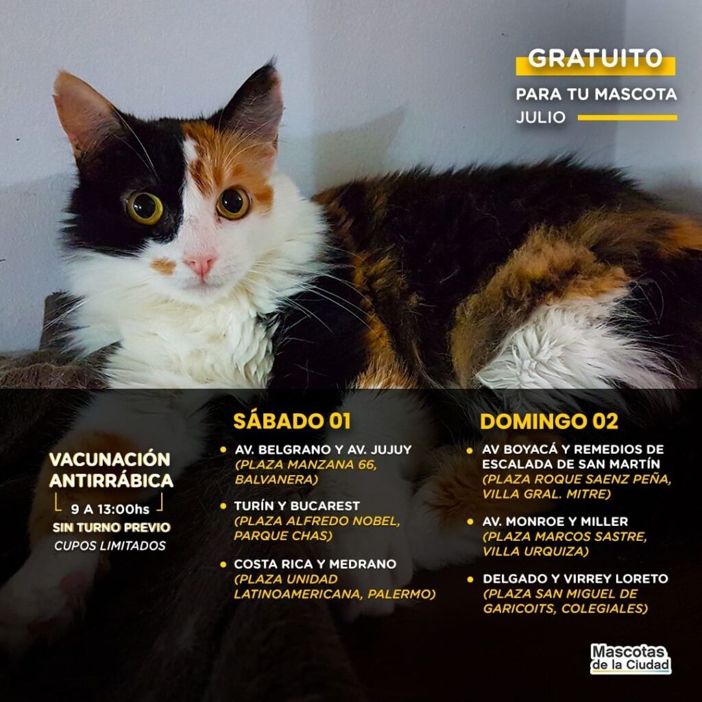 CABA: VACUNACIÓN ANTIRRÁBICA GRATUITA