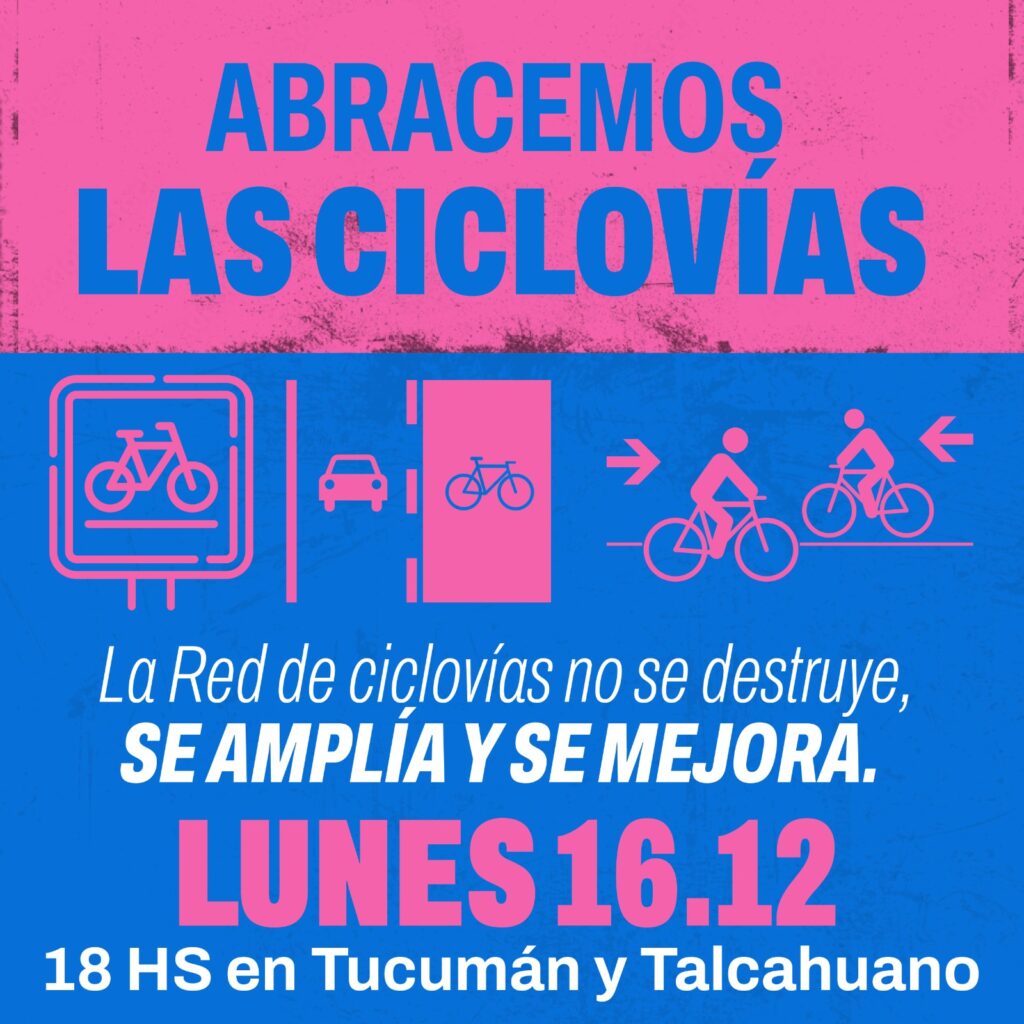 CABA: movilización y amparo judicial en defensa de la red de ciclovias