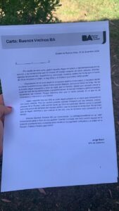 La carta de Jorge Macri